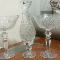 گلدان ومیوه خوری کریستال