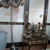 آینه شمعدون و آباژور تمیز