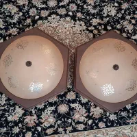 لوستر بزرگ چوبی