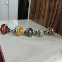 انگشتر نقره قیمتی 4 عدد حراج