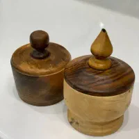 قندان و گلدان چوبی|ظروف سرو و پذیرایی|کرمانشاه, |دیوار