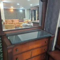 سرویس تخت خواب تمام چوب همراه کفی درحد