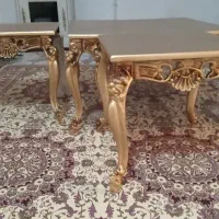 ۳عدد میزعسلی نو طلایی جنس اندیف سالم قیمت مقطوع