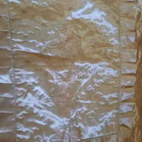 روتختی دونفره ساتن کرم رنگ