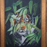 تابلو نقاشی رنگ روغن روی بوم