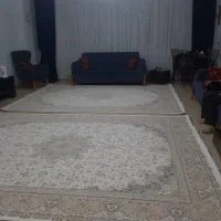 دو عدد فرش ۲/۵*۳/۵ در حد صفر ۱۲۰۰ شانه تراکم ۱۸۰۰