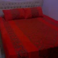 فروش رو تختی دو نفره ترک و پرده