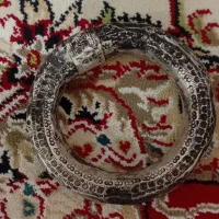 دست بند به نام (خلخال) نقره|کلکسیون اشیاء عتیقه|اسالم, |دیوار