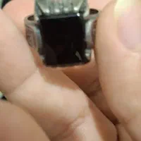 انگشتر نقره عقیق مشکی