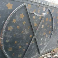 درب حیاط سنگین دست ساز