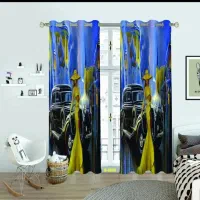 پرده پانچ چاپی ۲۸۰ در ۱۴۰(عرض هر پرده)نو دو عددی|پرده، رانر، رومیزی|ملارد, |دیوار