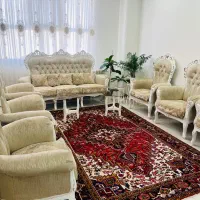 مبل سلطنتی ۹ نفره بسیار تمیز و شیک|مبلمان خانگی و میز عسلی|شهریار, شهرک شاهد|دیوار