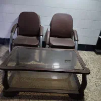 دو عدد صندلی اداری و میز جلو مبلی|مبلمان اداری|دزفول, |دیوار