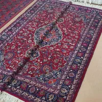 جفت فرش دستباف ۶متری قدیمی ۵۰ساله بافت طبس