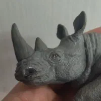 فیگور حیوانات کرگدن سافاری قدیمی|اسباب‌‌بازی|تهران, گلستان (شهرک راه آهن)|دیوار