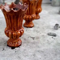 گلدان تاجی بتنی کوچیک و بزرگ  آبنما حوض باربیکیو