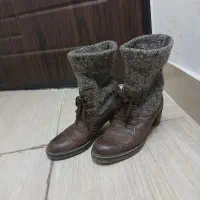 پوتین چرم طبیعی سایز ۴۰ و ۴۱