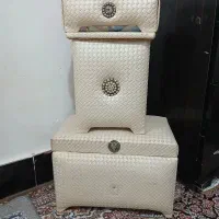 صندوق سطل آشغال و دستمال کاغذی