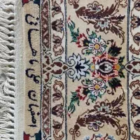فرش  دستباف زرونیم تمام ابریشم|فرش|اصفهان, کوی سپاهان|دیوار
