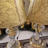 آباژور کریستالی چراغ خواب طلایی|چراغ خواب و آباژور|تهران, پاسداران|دیوار