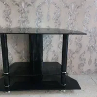میز تلویزیون  شیشه ای ۲ عدد