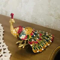 مجسمه طاووس برنجی یک جفت|مجسمه، تندیس، ماکت|مشهد, هفده شهریور|دیوار