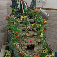 آرامشی بی پایان آبنمای دکور کاملا دست‌ساز