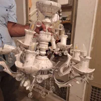 ۲تا لوستر چینی استیل|لوستر و چراغ آویز|تهران, شیخ هادی|دیوار