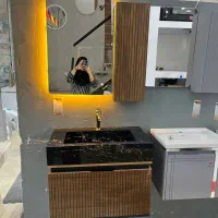 روشویی طرح چوب