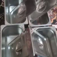 ظروف استیل بن ماری و پلاستیک