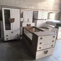سیسمونی نوزادسرویس تخت چهارکاره باکمدش ست هم