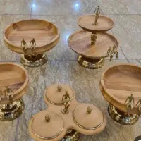 سرویس پذیرایی چوبی آدمک سوسن لیلیوم
