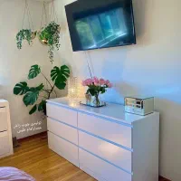 ست تخت خواب و میزدراور دخترانه مینیمال کد94|تخت و سرویس خواب|همدان, |دیوار