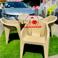 صندلی پلاستیکی  باغی کافه طرح لگنی دو