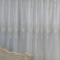 پرده نو همراه با دو والان پرده|پرده، رانر، رومیزی|قم, شاه سید علی|دیوار