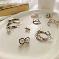 پک گوشواره نقره ای|بدلیجات|قم, زاد|دیوار