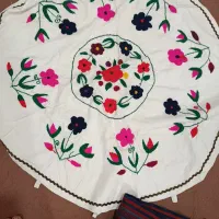 روپشتی سفره قند گلدوزی شده کار دست وجاجیم قدیمی|پشتی|اصفهان, آزادگان|دیوار
