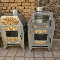 بخاری فر دار شیشه ای نگین دار