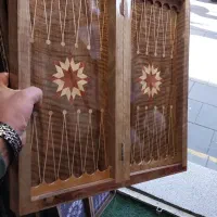 معرق کاری خاتم کاری تخته نرد مهره لیزری