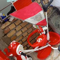 سه چرخه کریر با کالسکه تاب همگی در حد نو|کالسکه و لوازم جانبی|ایلام, |دیوار