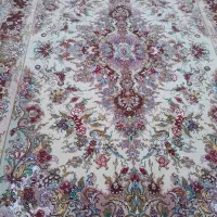 فرش جفت ۹متری خطیبی گل ابریشم