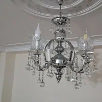 لوستر کریستال استیل خارجی|لوستر و چراغ آویز|کرج, بنیاد|دیوار