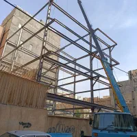 اجاره جرثقیل دکل بلند ۷تن و کفی ۳و.5