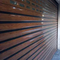 کرکره برقی اتوماتیک/تیغه آلومینیوم طرح چوب کدP1206|مصالح و تجهیزات ساختمان|کرمانشاه, |دیوار