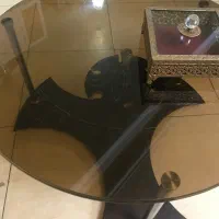 میز شیشه ای چوبی و شکلاتی|میز و صندلی غذاخوری|تهران, ازگل|دیوار