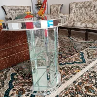 میز شیشه ای ریلی|بوفه، ویترین، کنسول|اهر, |دیوار