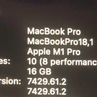 Mac book pro m1 16 inch 2021|رایانه همراه|تهران, جیحون|دیوار