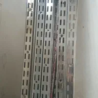 پایه ۲متری استیل و رگال تیله دار و قفسه ای