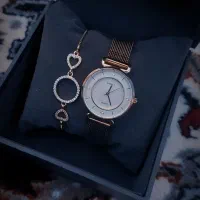 ساعت اسکمی زنانه با دستبند رزگلد