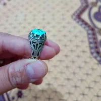 انگشتر فیروزه ۱۴گرم /  انگشتر باباقوری ۶گرم